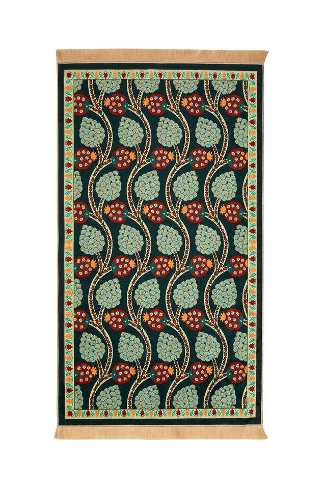 Khaki Velvet Rug Prayer Rug 