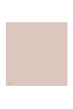 Light Brown Plain Twill Silk Square Scarf - Thumbnail