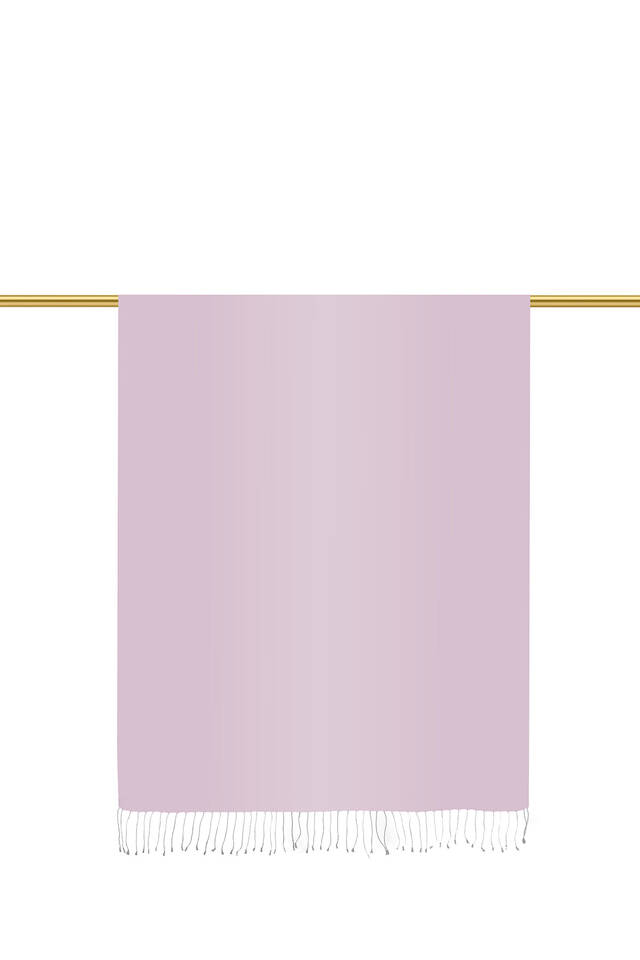 Lilac Gray Reversible Silk Scarf - 3