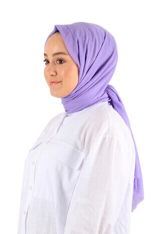 Lilac Imported Bamboo Scarf - Thumbnail