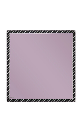 Lilac Stripe Pattern Twill Silk Square Scarf 