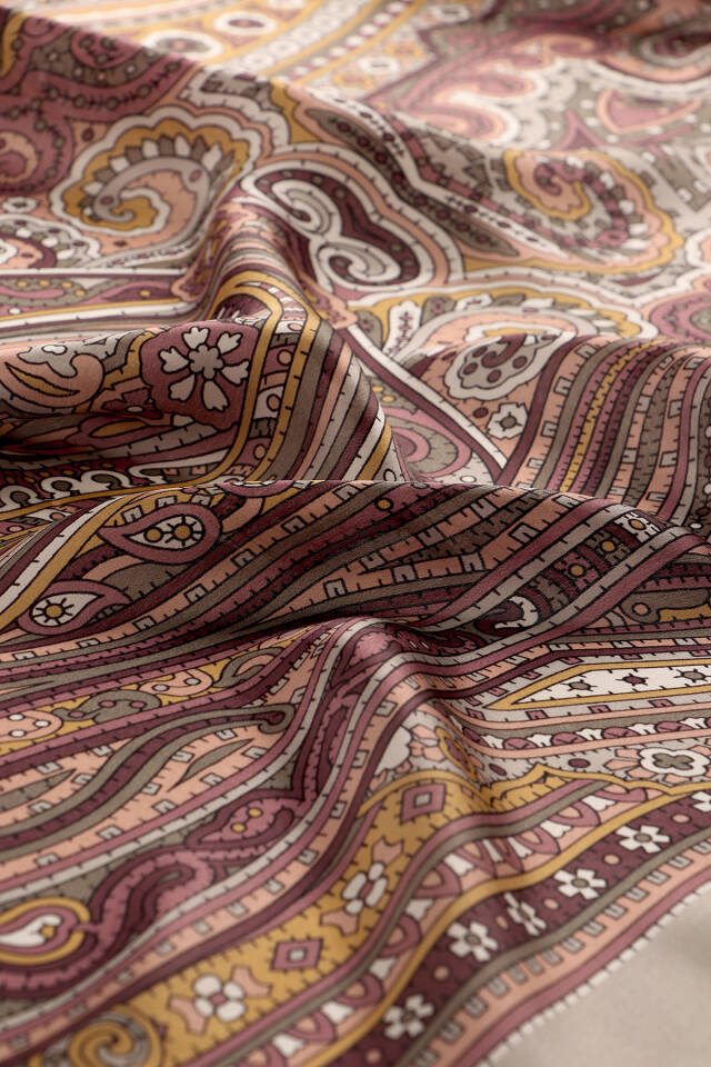 Kül Gri Marakeş Desen Sura İpek Şal - 4