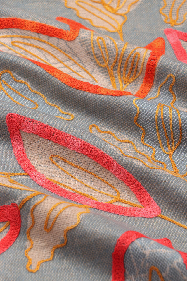 Koyu Gri Marimo Desenli Kışlık Şal - 3