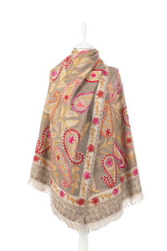 Vizon Marimo Desenli Kışlık Şal 