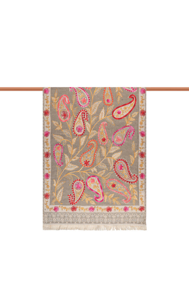 Vizon Marimo Desenli Kışlık Şal - 2