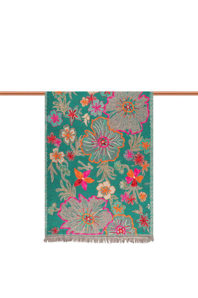 Zümrüt Marimo Desenli Kışlık Şal - 2