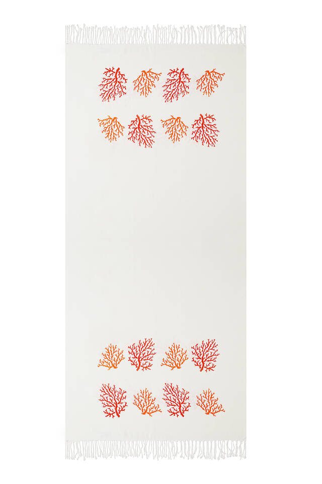 Turuncu Mercan Bambu Peştemal - 2