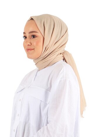 Milky Brown Imported Bamboo Scarf - Thumbnail