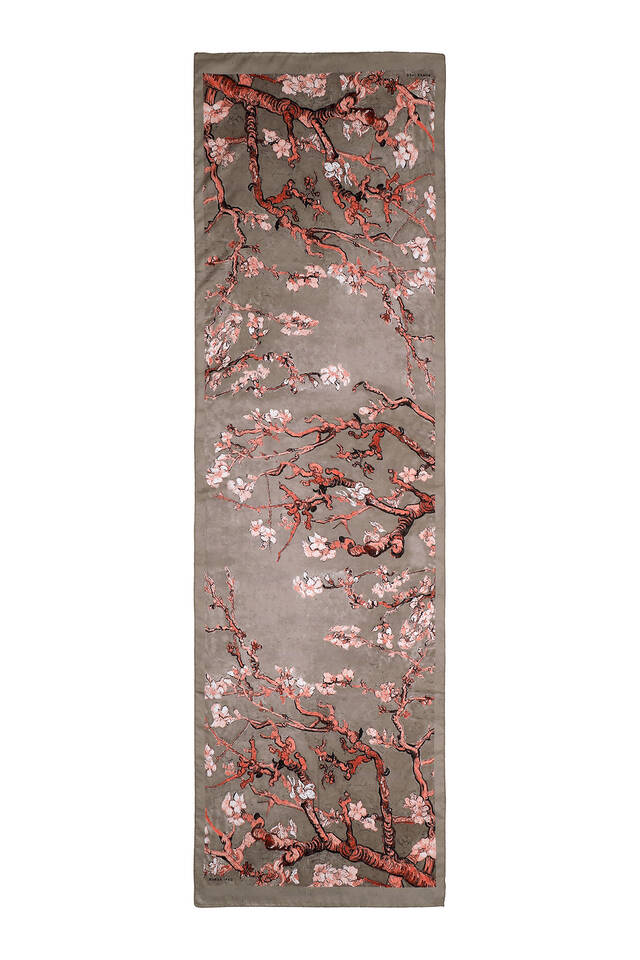 Mink Almond Blossom Silky Foulard - 3