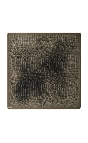 Mink Deren Pattern Twill Silk Square Scarf 