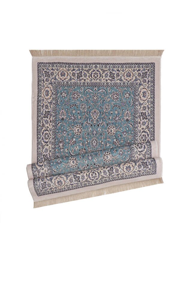 Mint Bamboo Carpet Prayer Rug - 4