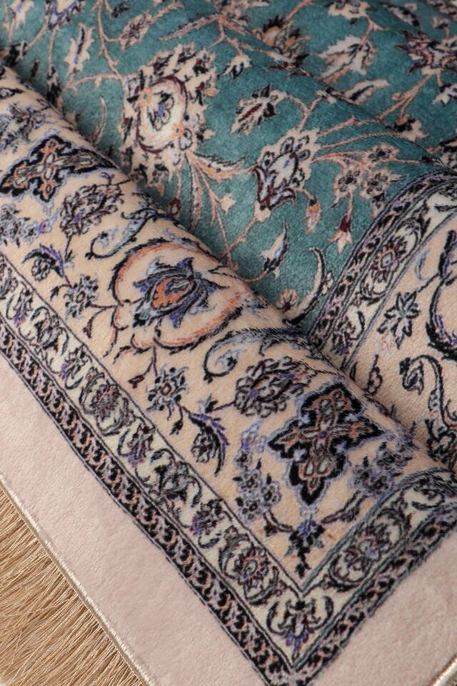 Mint Bamboo Carpet Prayer Rug - 2