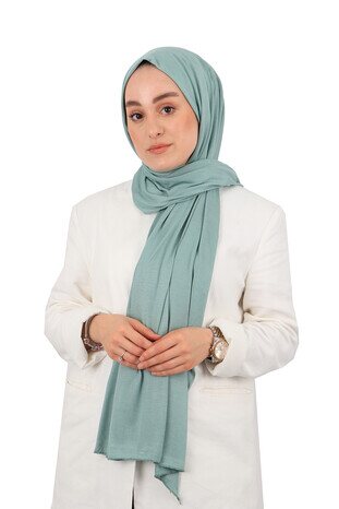 Mint Combed Scarf - Thumbnail