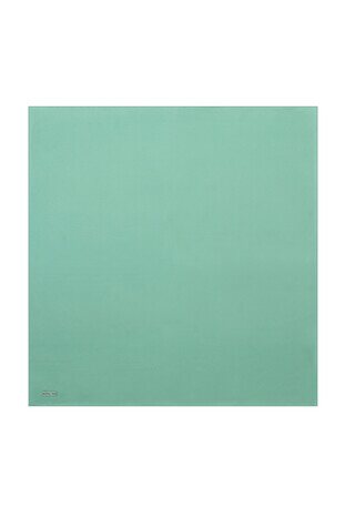 Mint Solid Color Sura Silk Square Scarf - Thumbnail