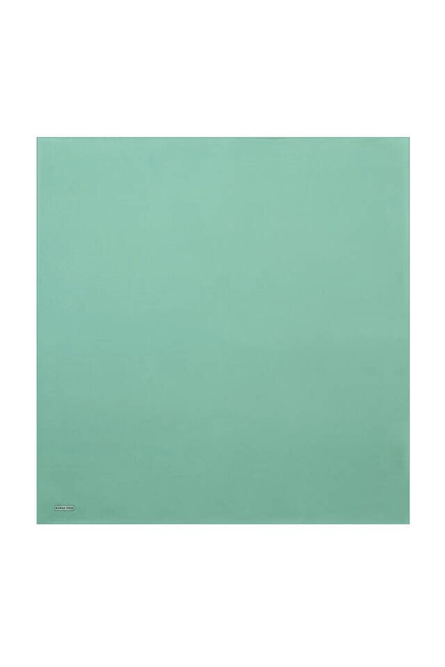 Mint Solid Color Sura Silk Square Scarf - Bursa İpek