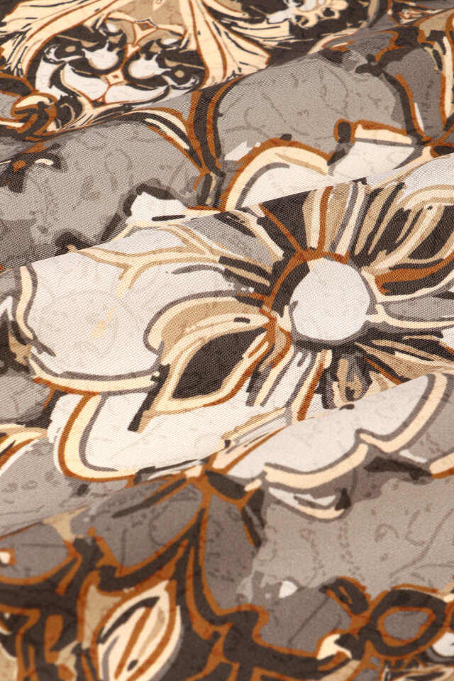 Stone Mother of Pearl Pattern Twill Silk Scarf - 2