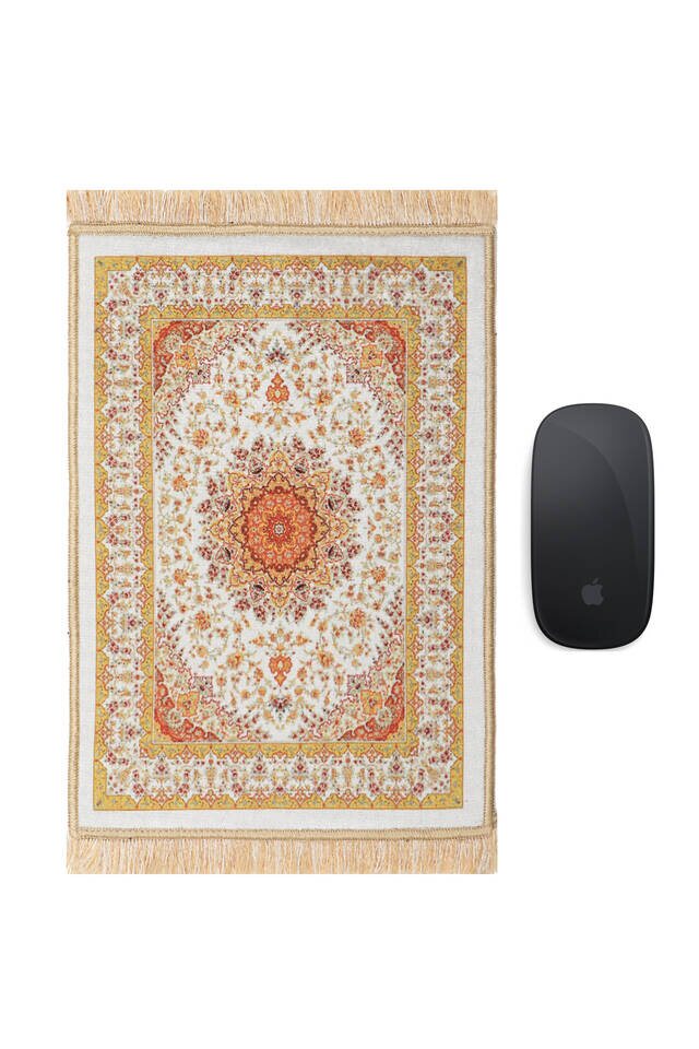 Mustard Decorative Small Carpet Mousepad - 1