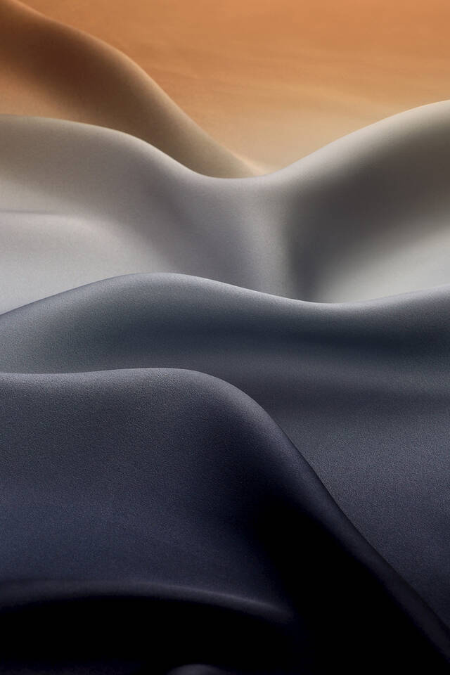 Navy Blue Bronze Gradient Sura Silk Square Scarf - 2