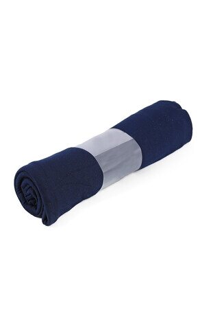 Navy Blue Combed Scarf - Thumbnail