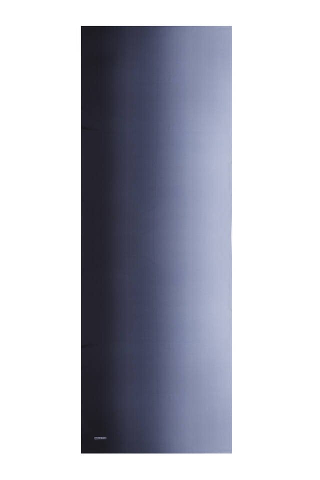 Navy Blue Dark Lilac Gradient Silk Scarf - 4