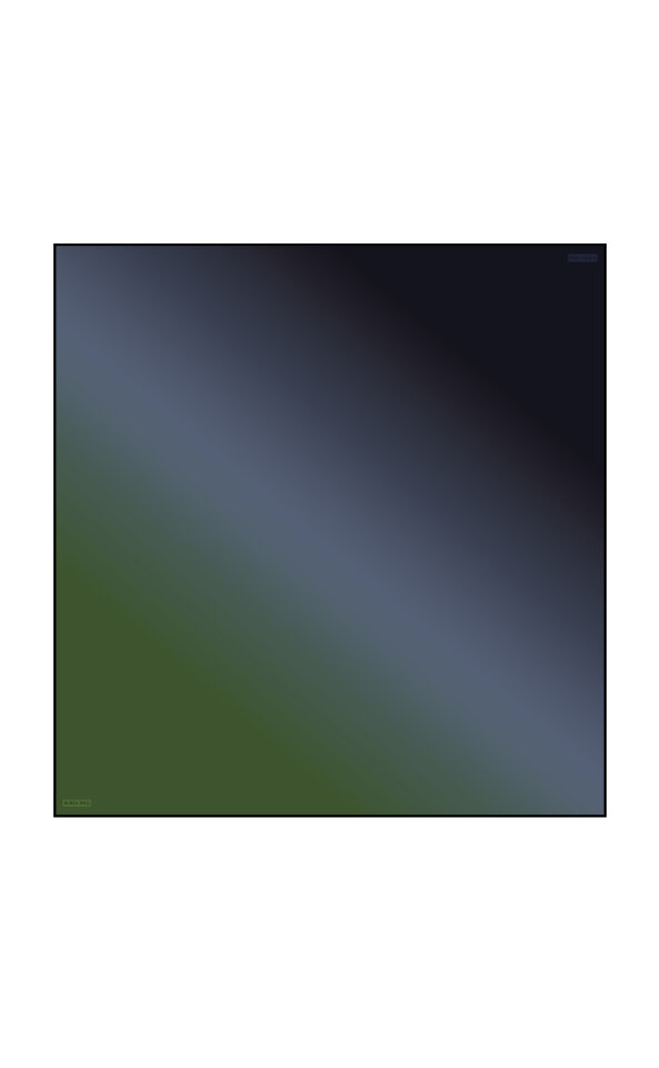 Navy Green Gradient Sura Silk Square Scarf 