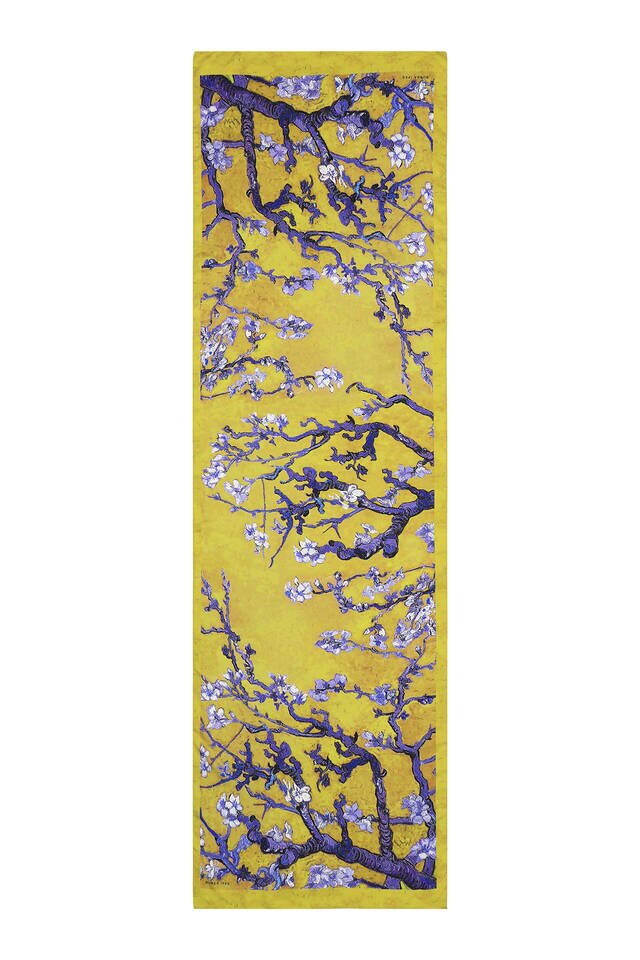 Oil Green Almond Blossom Silky Foulard - 4