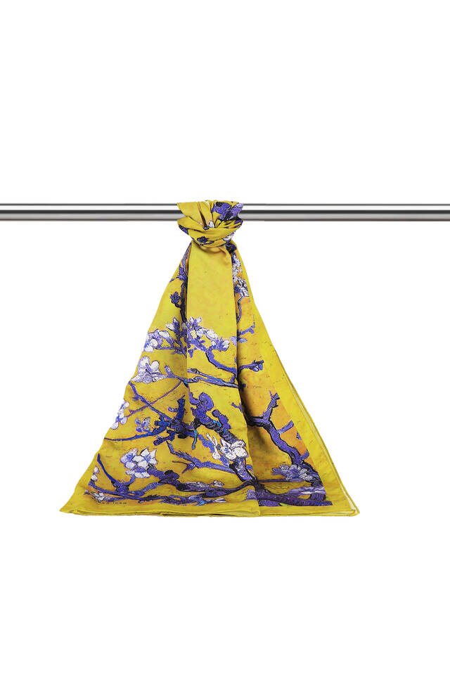 Oil Green Almond Blossom Silky Foulard - 3