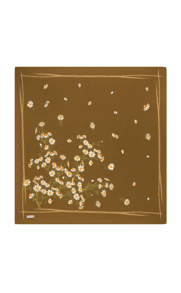 الخردل ديزي نمط حك الحرير وشاح 