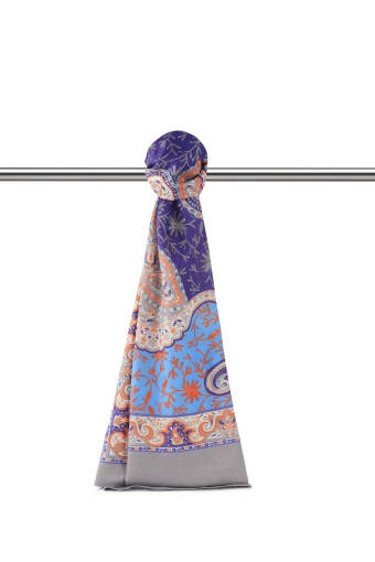 Gray Shawl Pattern Soft Shawl 