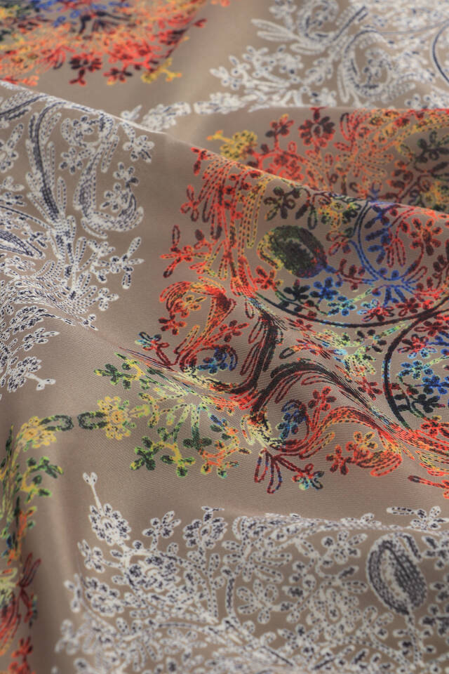 Mink Ethnic Pattern Soft Shawl - 3