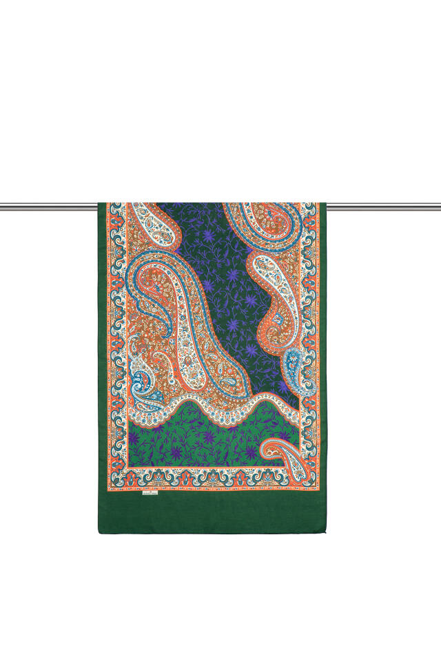 Emerald Shawl Pattern Soft Shawl - 2