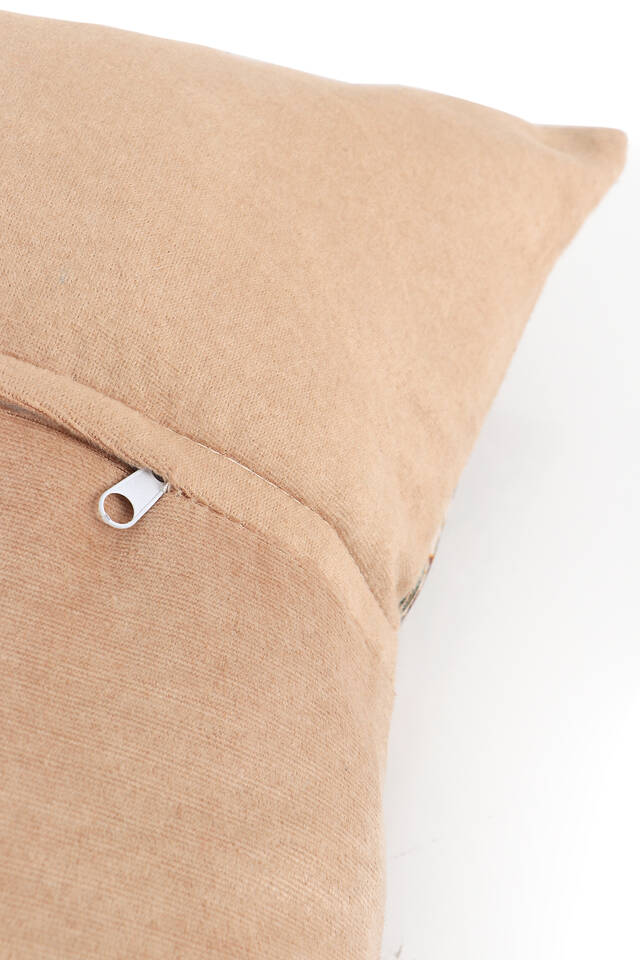 Petrol Yeşil Lale Desen Goblen Kırlent - 3