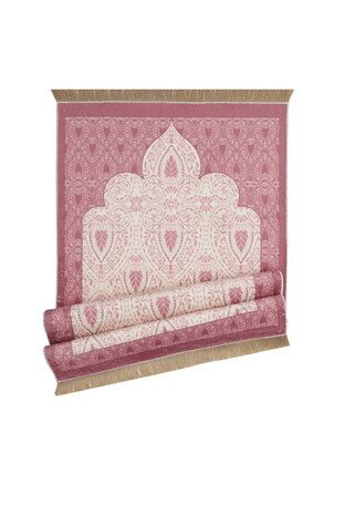 Pink Bamboo Carpet Prayer Rug - Thumbnail
