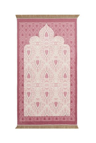 Pink Bamboo Carpet Prayer Rug - Thumbnail