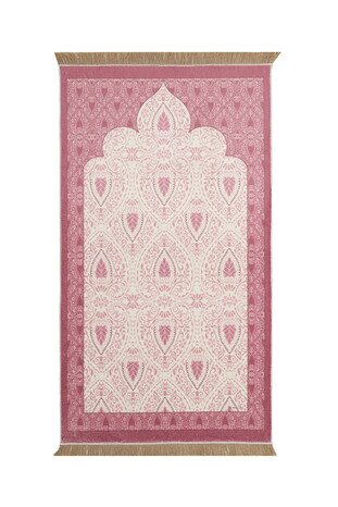 Pink Bamboo Carpet Prayer Rug 