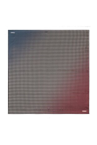 Pink Crowbar Pattern Sura Silk Scarf 