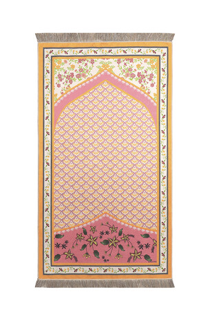 Pink Velvet Carpet Prayer Rug 