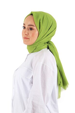 Pistachio Green Imported Bamboo Scarf - Thumbnail