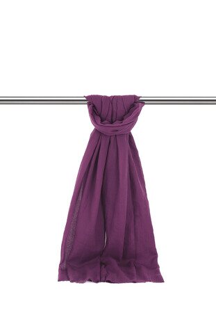 Plum Imported Bamboo Scarf - Thumbnail