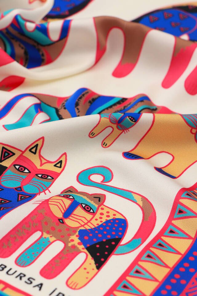 Plum Mint Patterned Silky Pocket Square - 3