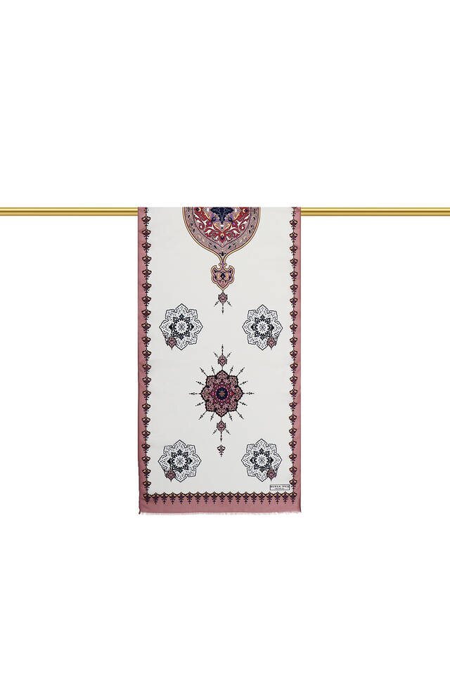 Powder Lilac Belly Voile Silk Foulard - 2