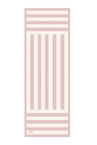 Powder Stripe Pattern Twill Silk Scarf - Thumbnail