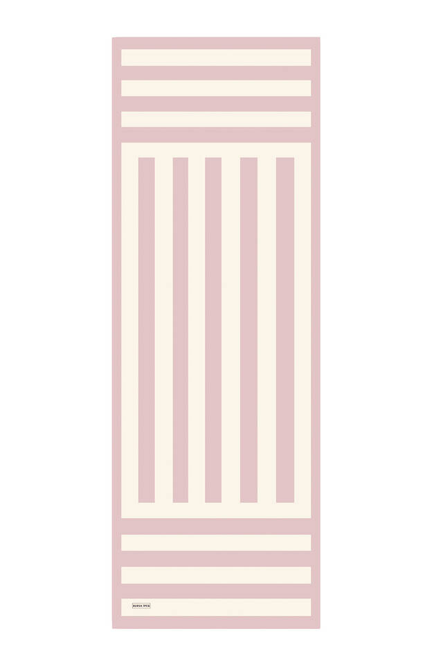 Powder Stripe Pattern Twill Silk Scarf - 4