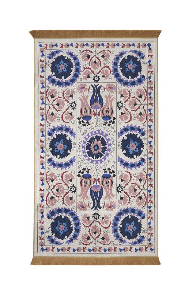 Powder Velvet Carpet Prayer Rug 