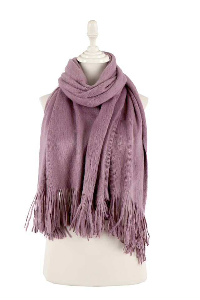 Purple Angora Shawl - 3