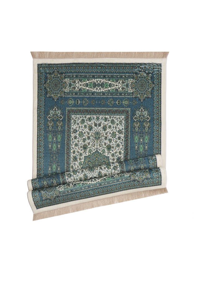 Purple Bamboo Carpet Prayer Rug - 4