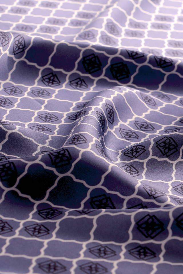 Purple Monogram Silk Square Scarf - 3