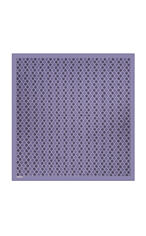Purple Monogram Silk Square Scarf 