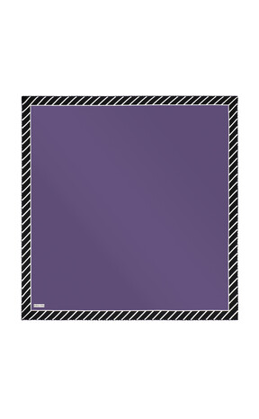Purple Stripe Pattern Twill Silk Square Scarf 