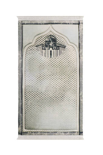 Stone Quilted Sponge Prayer Rug 